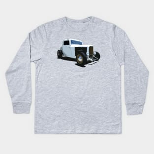 1932 Ford Model A - stylized color Kids Long Sleeve T-Shirt